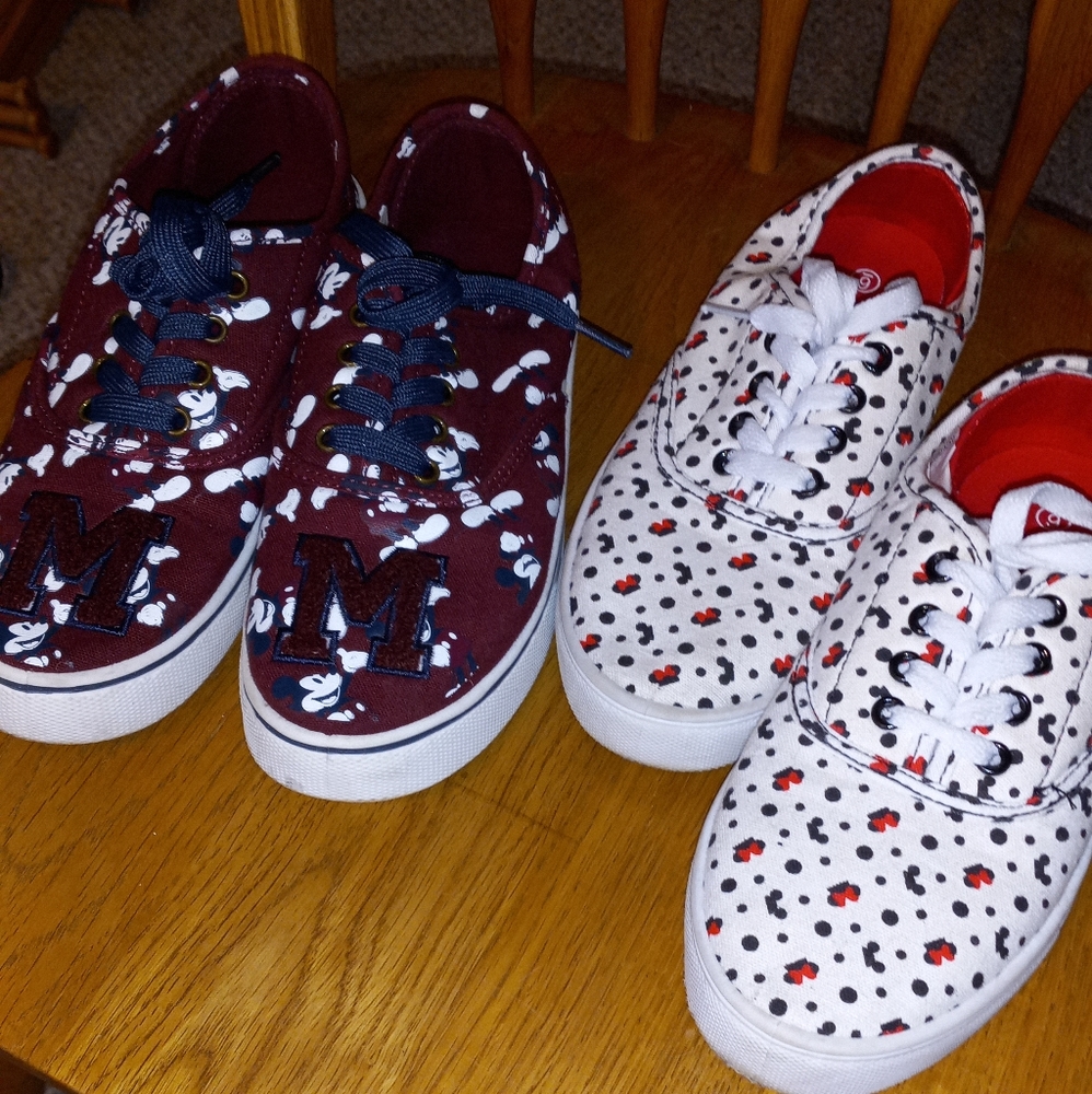 Disney Brand Sneakers size 6. Two pairs.